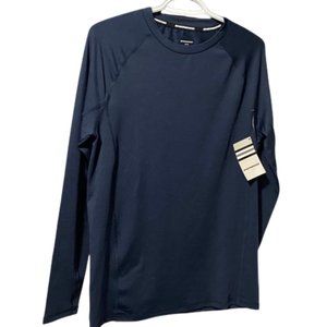 Sherwood Men's Compression Long Sleeve Shirt  Size Medium Navy Blue